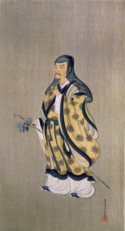 Tao Qian (Tao Yuanming) (365-427), illustratie uit het tijdschrift 